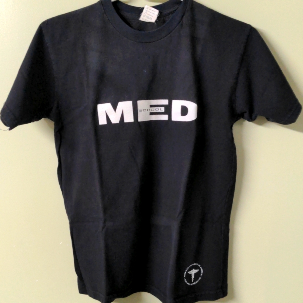 Black Graphic T-Shirt Med School